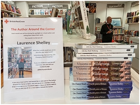 Display ast the Red Cross Bookshop, Plympton